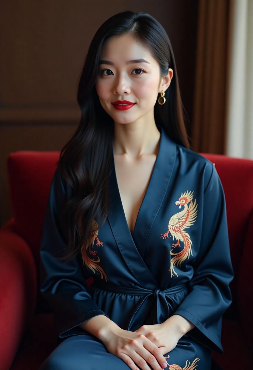 餐桌上父女沉默相对的场景